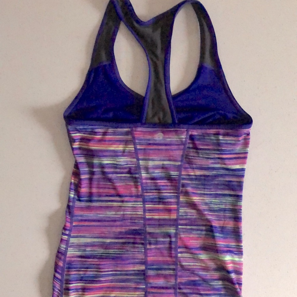 Colorful Striped workout Top - Picture 2 of 6